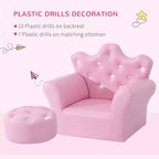 Ensemble canapé pour enfants avec repose-pieds