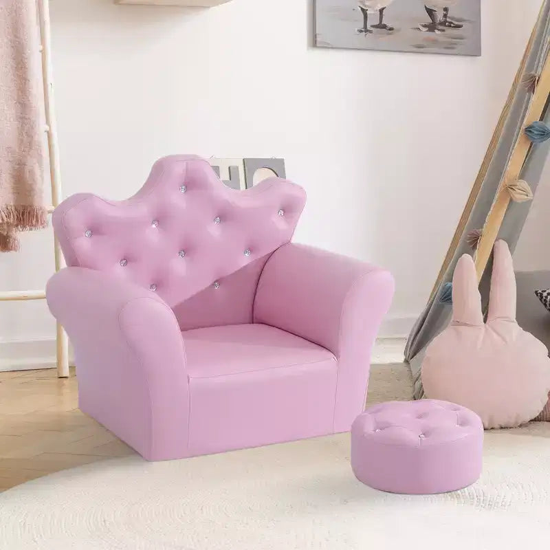 Ensemble canapé pour enfants avec repose-pieds