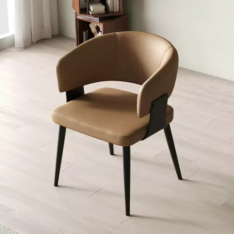 Luck Live Modern Set of 2 Upholstered Dining Chairs with Metal Feet, Soft Padded Seat & Back, Stylish Accent Chairs for Home Office & Kitchen
