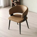 Luck Live Modern Set of 2 Upholstered Dining Chairs with Metal Feet, Soft Padded Seat & Back, Stylish Accent Chairs for Home Office & Kitchen