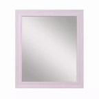 Miroir de commode Royal Hampton Accent, cadre carré en bois élégant, 34x39 rose brillant