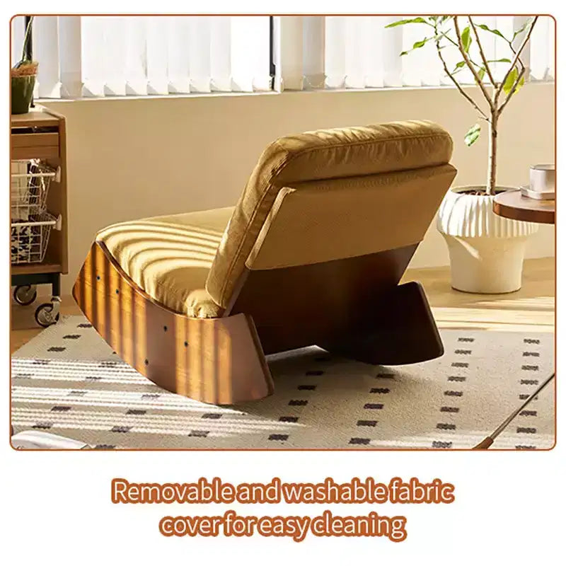 Fauteuil à bascule planeur rembourré confortable, multi-positions, fauteuil d'appoint pour le salon, la chambre ou la chambre de bébé
