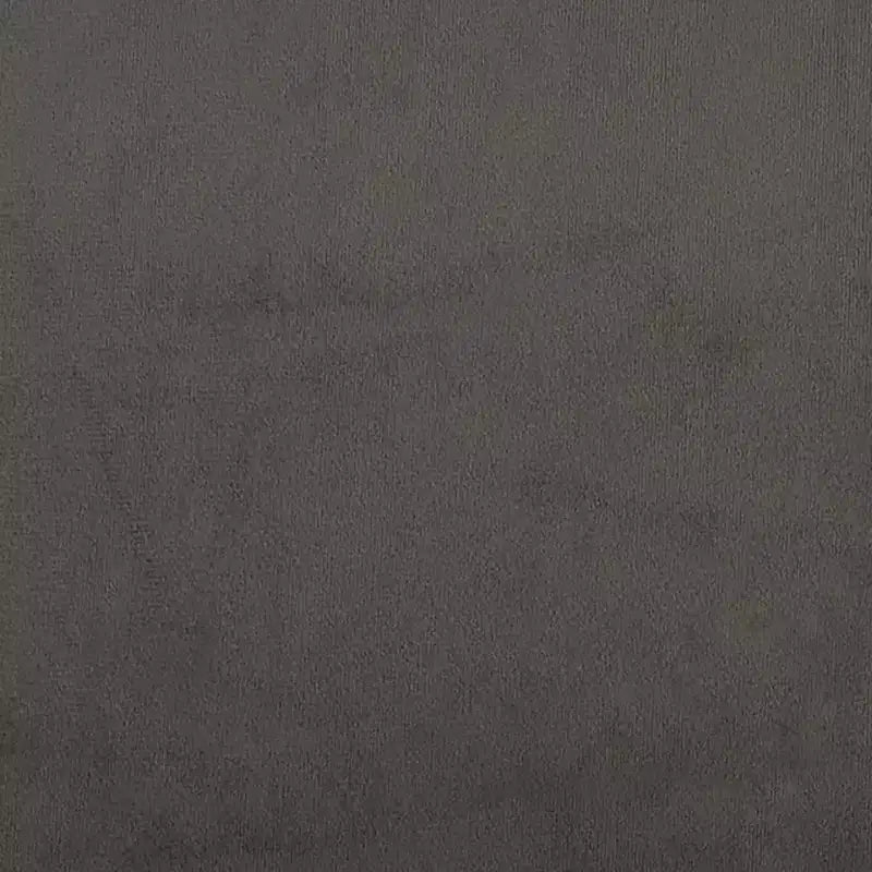Cadre de lit en velours gris foncé (100 % polyester), contreplaqué, bois manufacturé
