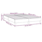 Cadre de lit en velours gris foncé (100 % polyester), contreplaqué, bois manufacturé