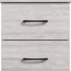 Table de chevet Galano à 2 tiroirs avec rangement 47,5 L x 39,9 P x 60,2 H cm