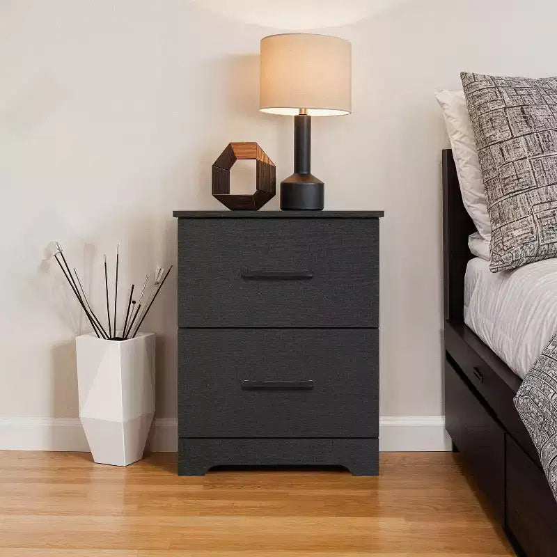 Table de chevet Galano à 2 tiroirs avec rangement 47,5 L x 39,9 P x 60,2 H cm