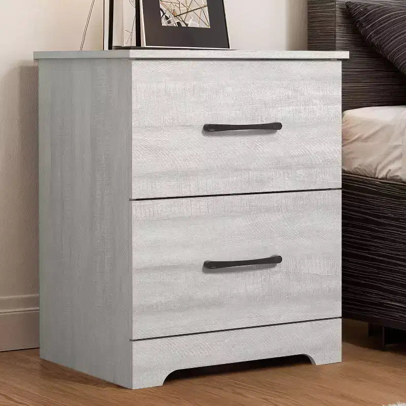 Table de chevet Galano à 2 tiroirs avec rangement 47,5 L x 39,9 P x 60,2 H cm