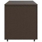 vidaXL Armoire de rangement de terrasse Organisateur d'outils Meuble d'extérieur en résine tressée