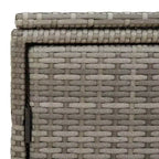 vidaXL Armoire de rangement de terrasse Organisateur d'outils Meuble d'extérieur en résine tressée
