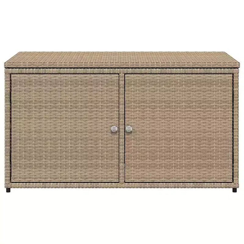 vidaXL Armoire de rangement de terrasse Organisateur d'outils Meuble d'extérieur en résine tressée