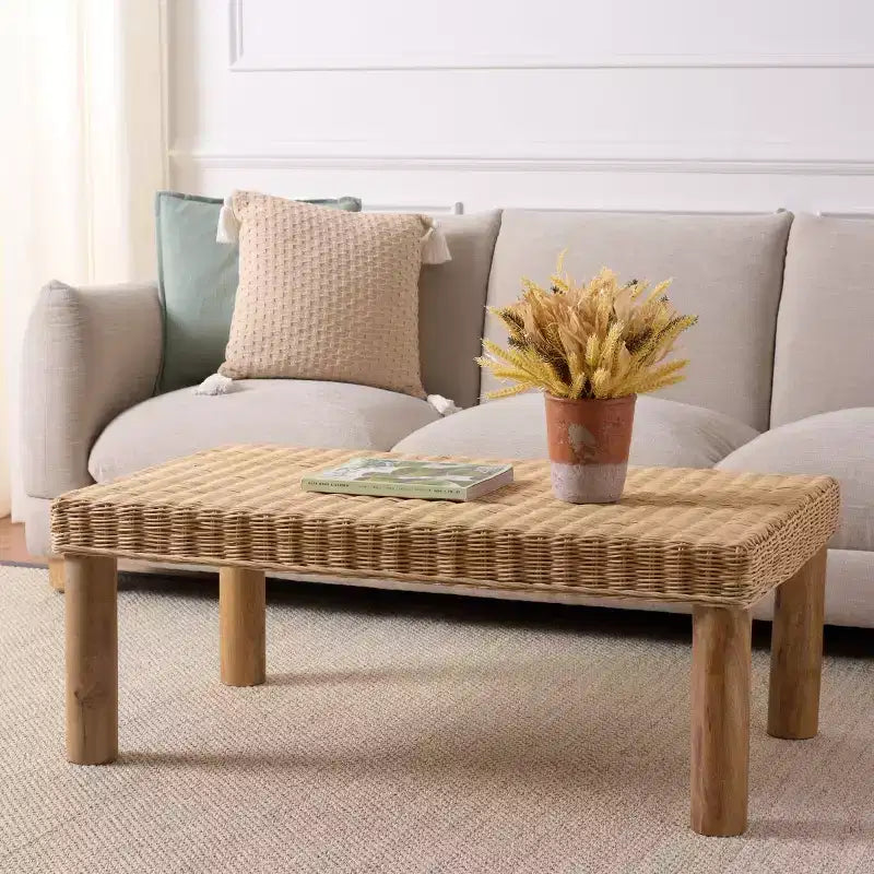 Table basse Shazza Weaved - COF6517A - Naturel - Safavieh