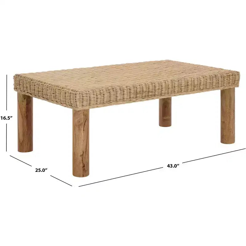 Table basse Shazza Weaved - COF6517A - Naturel - Safavieh