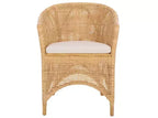 Taina Accent Chair - ACH6534 - Natural/White - Safavieh