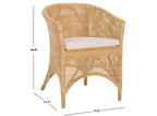 Fauteuil Taina - ACH6534 - Naturel/Blanc - Safavieh