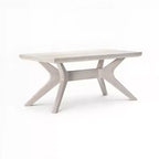 Table basse rectangulaire à pieds croisés (40 po x 20 po / 1020 mm x 510 mm)