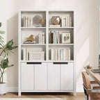 Étagère haute de 189 cm avec double rangement, grande étagère à 6 niveaux, bibliothèques doubles larges avec 12 casiers, étagères larges autoportantes pour le salon