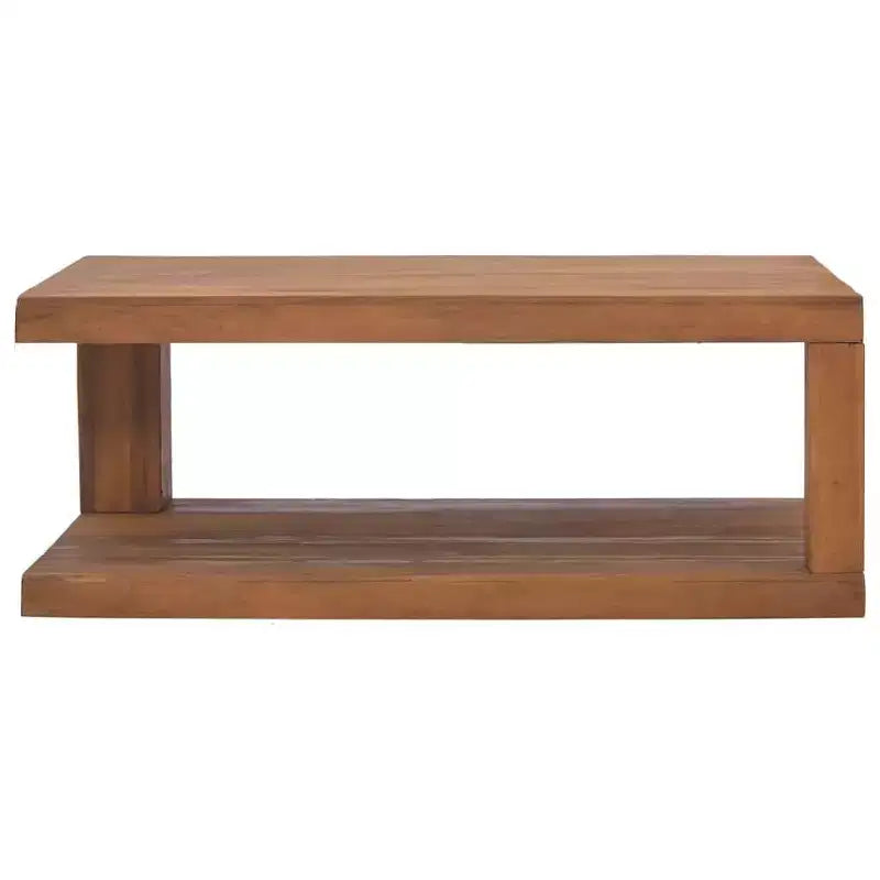 vidaXL Table Basse en Bois de Teck - 90 x 50 x 35 cm