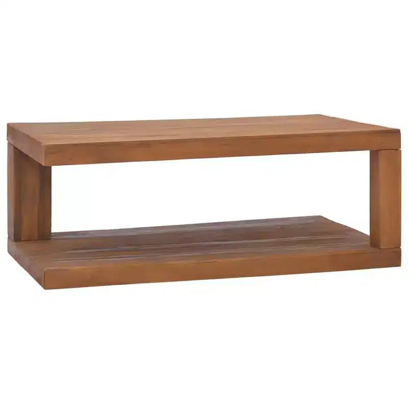 vidaXL Table Basse en Bois de Teck - 90 x 50 x 35 cm
