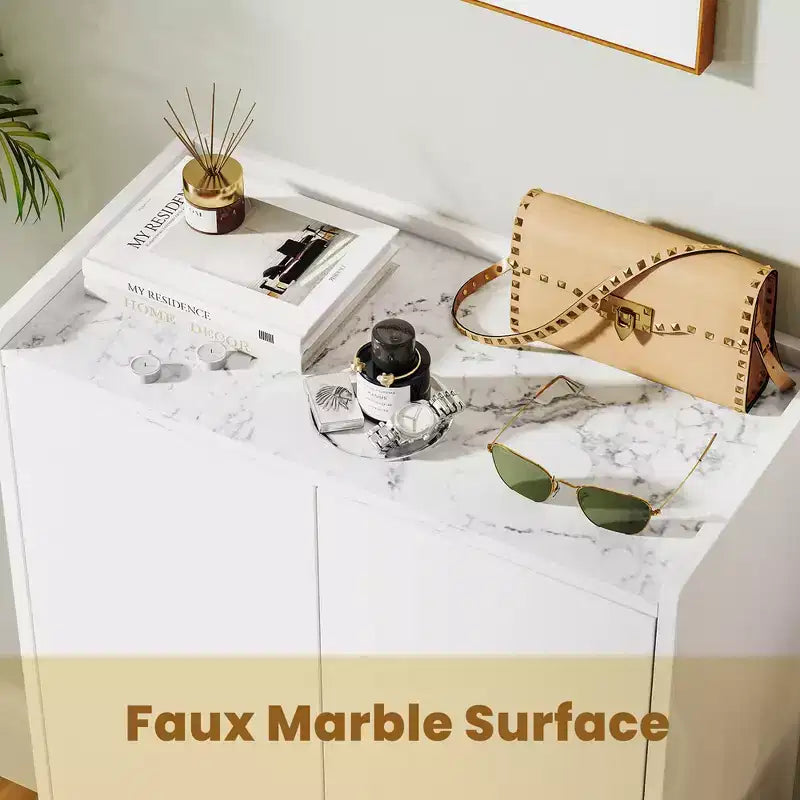 Meuble à chaussures Costway, organisateur de chaussures autoportant avec kit anti-basculement, étagère ouverte