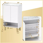 Meuble à chaussures Costway, organisateur de chaussures autoportant avec kit anti-basculement, étagère ouverte