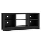 Meuble TV Costway 58" avec 3 étagères réglables pour TV 65", Noir