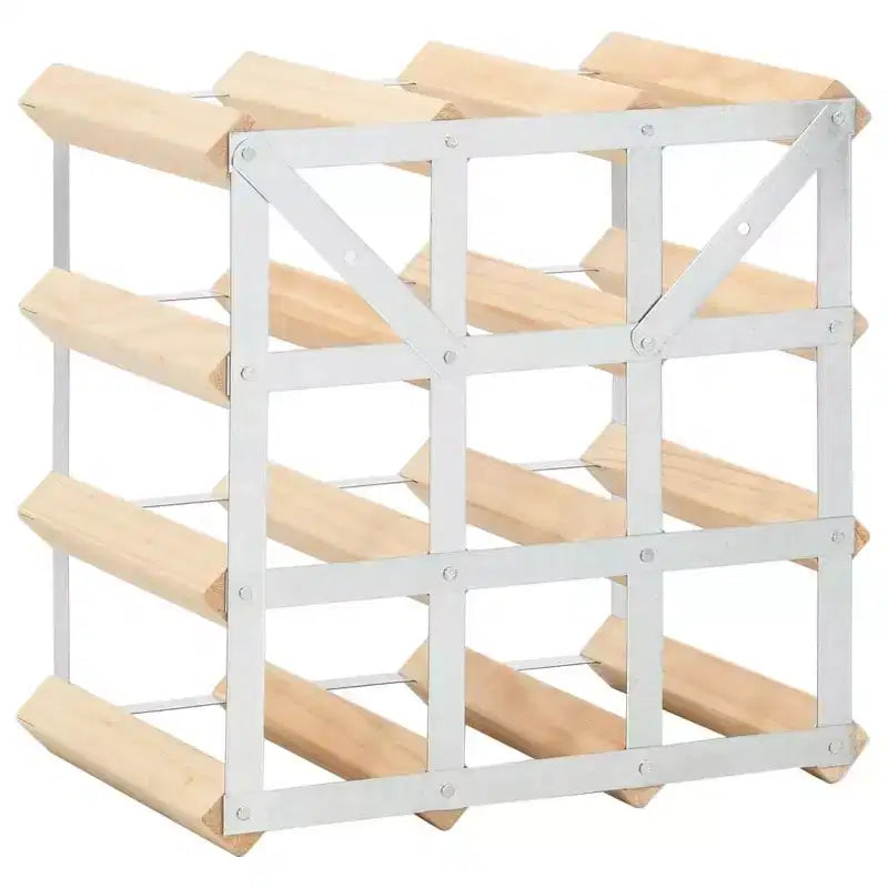 vidaXL Casier à Bouteilles de Vin Support de Bouteilles de Vin Rangement de Vin Bois Massif