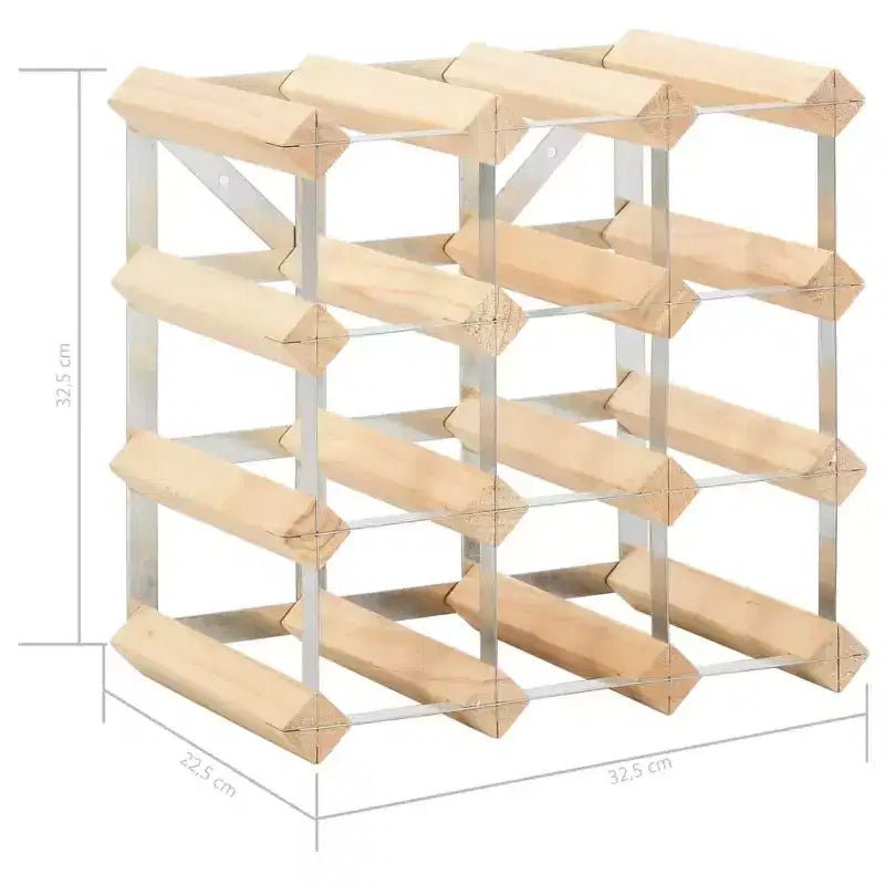 vidaXL Casier à Bouteilles de Vin Support de Bouteilles de Vin Rangement de Vin Bois Massif