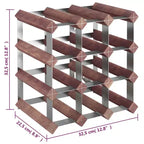 vidaXL Casier à Bouteilles de Vin Support de Bouteilles de Vin Rangement de Vin Bois Massif