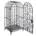 vidaXL Wine Rack Wine Bottle Holder Pantry Floor Wine Cabinet Organizer Metal