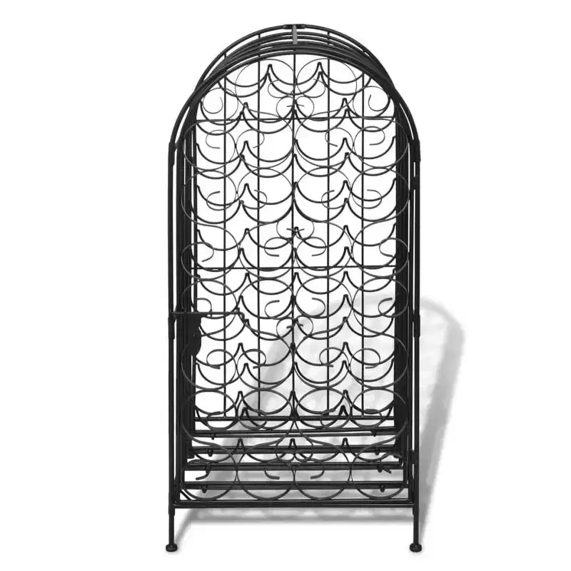 vidaXL Casier à bouteilles de vin Meuble de rangement pour bouteilles Armoire de cuisine en métal