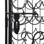 vidaXL Casier à bouteilles de vin Meuble de rangement pour bouteilles Armoire de cuisine en métal