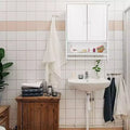 Karl Home Wall Hanging Cabinet with Two Doors Wall Washer Storage Cabinet