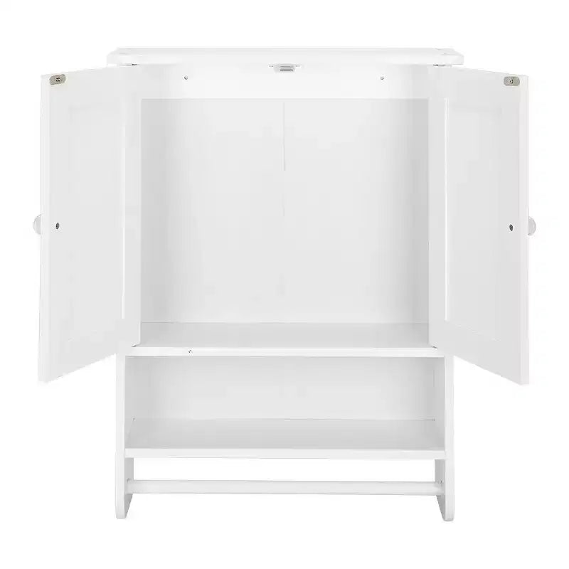 Meuble haut de rangement mural Karl à deux portes pour machine à laver