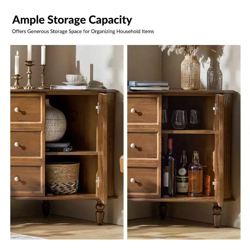Meuble d'angle 2 portes Roland 30 H avec pieds tournés|ARTFUL LIVING DESIGNS