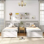 Cadre de lit Costway pour lit simple / double / grand lit avec tête de lit et sommier à lattes en bois, pas besoin de sommier tapissier