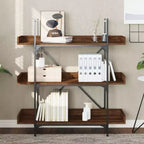 vidaXL Bibliothèque Chêne marron Bois d'ingénierie et métal 100 x 33 x 108,5 cm