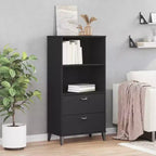 vidaXL Bibliothèque Étagère de Rangement pour Livres Meuble Présentoir Bureau Pin Massif