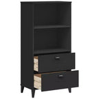 vidaXL Bibliothèque Étagère de Rangement pour Livres Meuble Présentoir Bureau Pin Massif