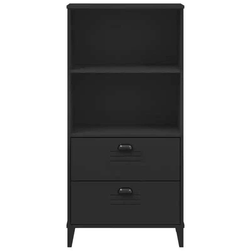 vidaXL Bibliothèque Étagère de Rangement pour Livres Meuble Présentoir Bureau Pin Massif
