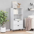 vidaXL Bibliothèque Étagère de Rangement pour Livres Meuble Présentoir Bureau Pin Massif