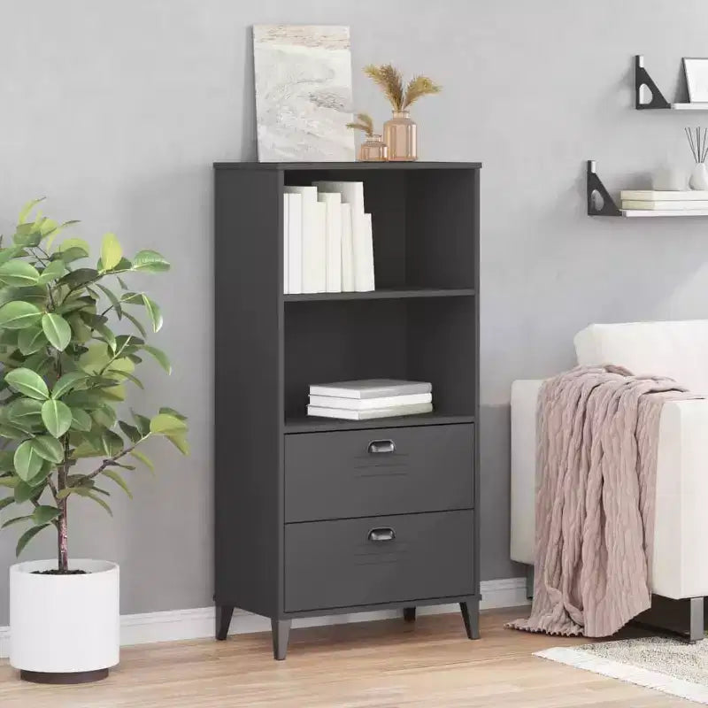 vidaXL Bibliothèque Étagère de Rangement pour Livres Meuble Présentoir Bureau Pin Massif