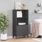vidaXL Bibliothèque Étagère de Rangement pour Livres Meuble Présentoir Bureau Pin Massif