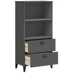 vidaXL Bibliothèque Étagère de Rangement pour Livres Meuble Présentoir Bureau Pin Massif