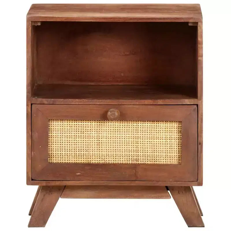 vidaXL Table de chevet 40x30x50 cm Bois de manguier massif
