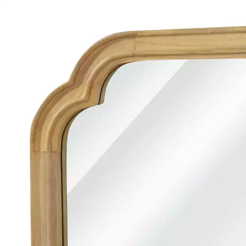 Miroir décoratif Whisen 24 x 36 à coins arrondis, cadre en bois massif, entrée