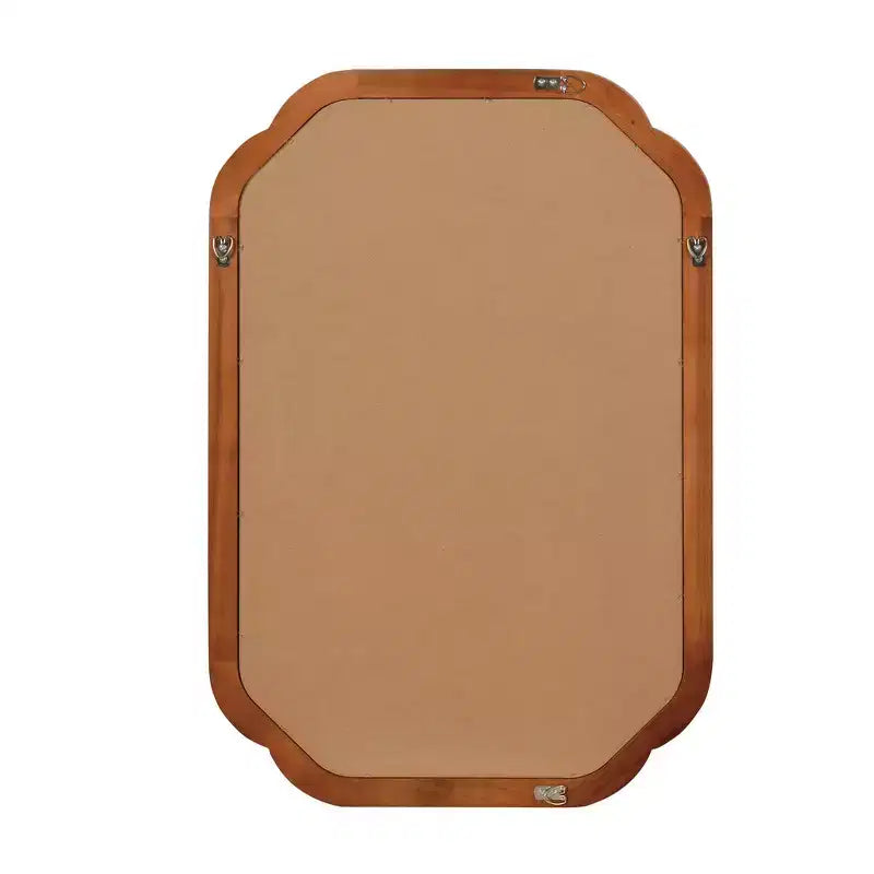 Miroir décoratif Whisen 24 x 36 à coins arrondis, cadre en bois massif, entrée