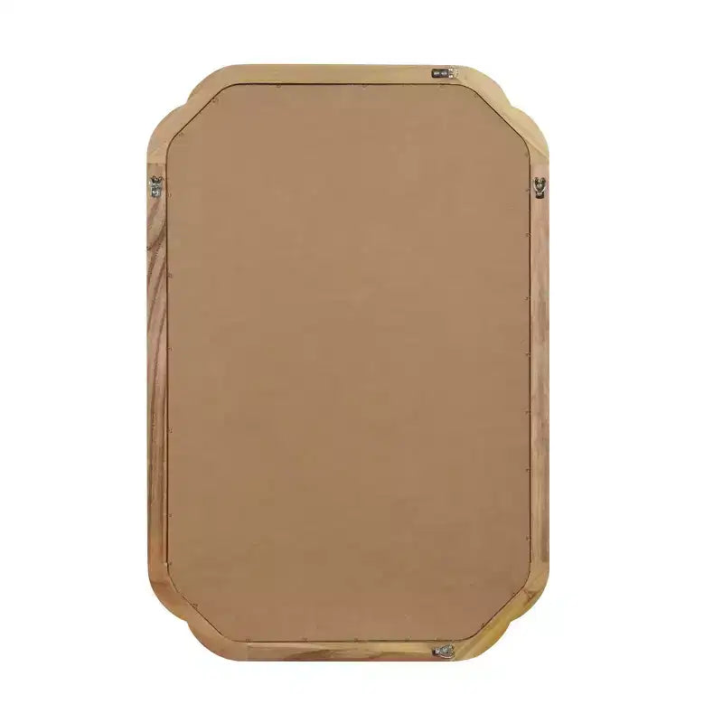 Miroir décoratif Whisen 24 x 36 à coins arrondis, cadre en bois massif, entrée