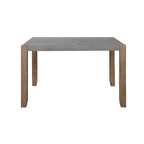 Davenport Faux Concrete and Wood Loft Dining Table - Alaterre Furniture