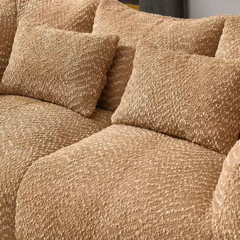 Fauteuil Poire Okak avec Mousse Haute Résilience, Canapé Paresseux Confortable avec Accoudoirs et 2 Places, Fauteuil de Salon Moderne