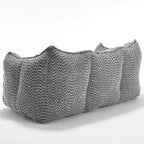 Fauteuil Poire Okak avec Mousse Haute Résilience, Canapé Paresseux Confortable avec Accoudoirs et 2 Places, Fauteuil de Salon Moderne